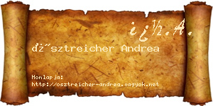 Ösztreicher Andrea névjegykártya
